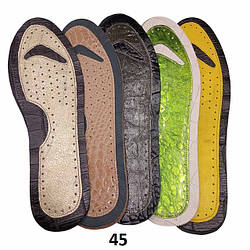 Шкіряні стельки РОЗПРОДАЖ !! розмір 45 (різні кольори)