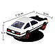 Декор на панель автомобіля дрифт-кар Toyota AE86 Білий, фото 2