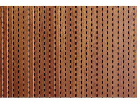 Decor Acoustic Махагони Натуральний шпон махагони Акустична перфорована панель на основі MDF, фото 2
