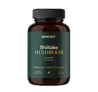 Гриб шиитаке, Shiitake Mushroom, Mind Shi, 1000 мг 60 капсул (MSH-04402)