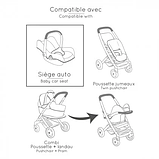 Стільчик для ляльки 3в1 MAXI COSI Smoby Рожева перлина 7600240242, фото 8