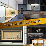 Bonlux Dimmable LED Панель на кухню 12V DC Холодний білий 6000K LED Rigid Strip Bar Light для підключення під кухонною шафою, фото 6