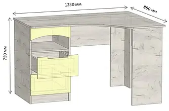 Стіл кутовий Італія Ліон 2 категорія