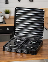 Газова плита настільна Sokany SK-6004 з 4 конфорками, таганок для дачі та кухні