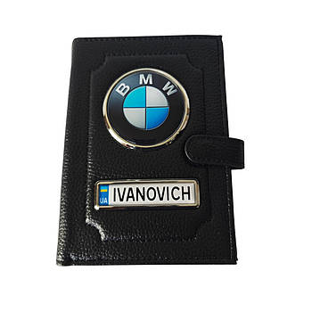 Портмоне з польською реєстрацією BMW, візитниця
