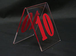 Настільний номерок 100*80 мм