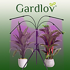 Світлодіодна фітолампа для росту рослин та розсади Gardlov Повний спектр 4 голови(19388), фото 3