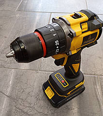 Акумуляторний безщітковий шуруповерт Crownberg CB-3995 з набором свердл та головок у кейсі, 2 AКБ - 21V,2Ah