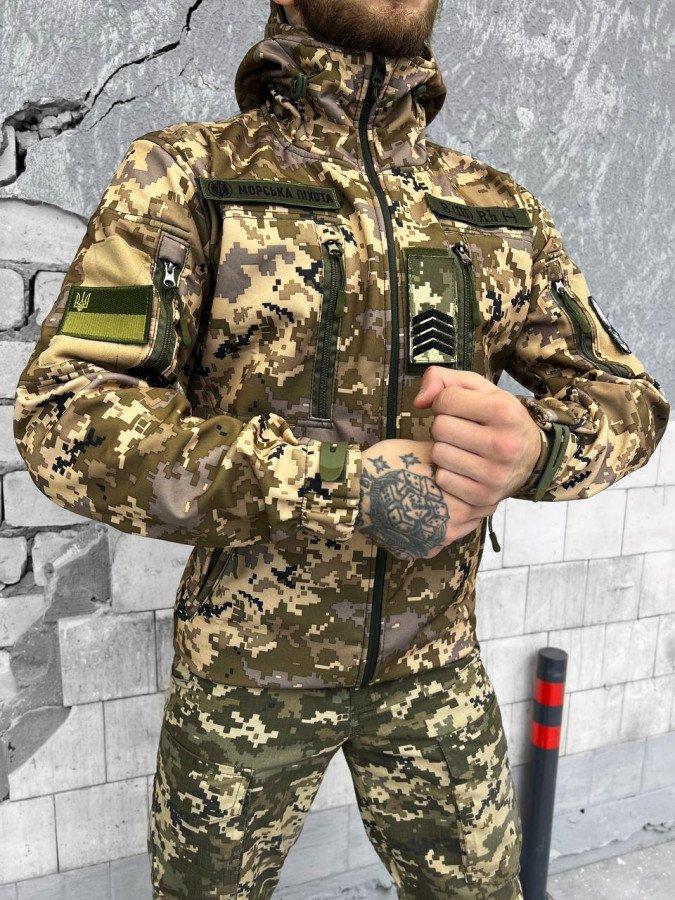 Тактична куртка Softshell сщфтшел піксель ВТ6447