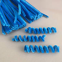 Пухнастий дріт (синель) 30 см - синьо-блакитний