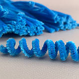 Пухнастий дріт (синель) 30 см - синьо-блакитний, фото 2