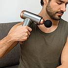 Вібраційний масажер для тіла з 4 насадками, 24 Вт, 1800 мАг, 80025 / Масажний пістолет на акумуляторі, фото 2