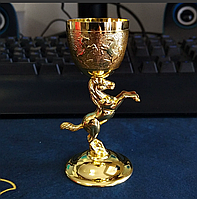 Оригінальна сувенірна подарункова чарка 30 мл з покриттям під золото