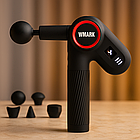 Перкусійний масажер з 5 насадками, 3300 об/хв, 2000 мАг, NG-SM004 / Масажер для тіла / Ручний масажер, фото 9