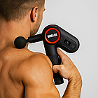 Перкусійний масажер з 5 насадками, 3300 об/хв, 2000 мАг, NG-SM004 / Масажер для тіла / Ручний масажер, фото 6