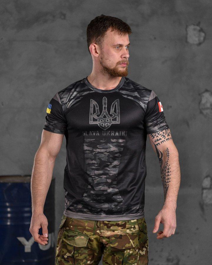 Тактична футболка потоотводящая Slava Ukraini ВТ6619, фото 1