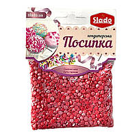 Посипка фігурна перламутрова червона “Конфеті”