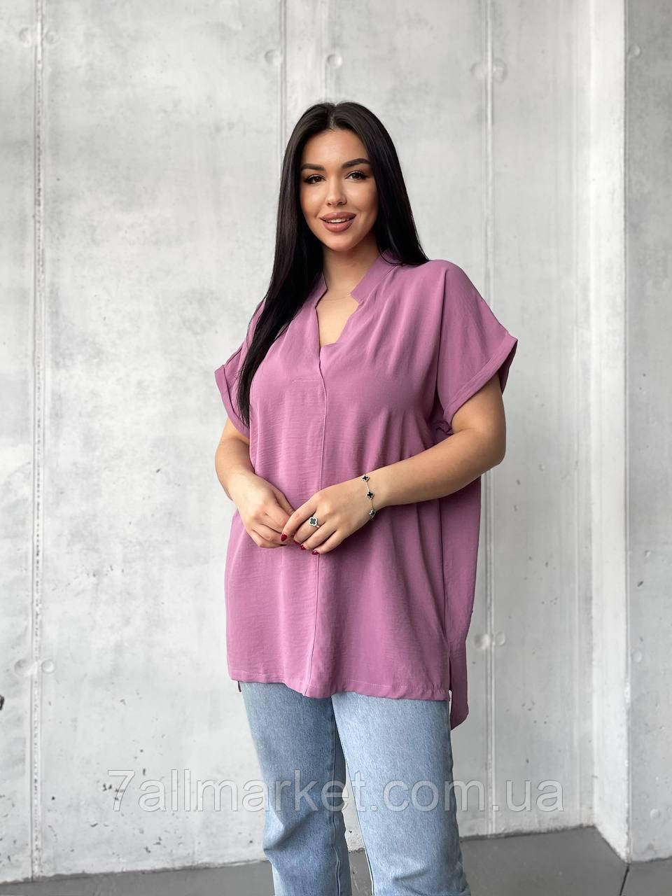 Сорочка жіноча креп Розміри: 48-62 (3кв) "LAVANDA" недорого від прямого постачальника