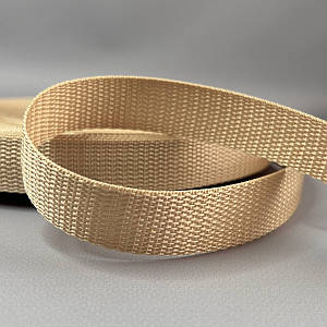 Стропа сумочна-ремінна, 2,5 см середня жорсткість - бежевий