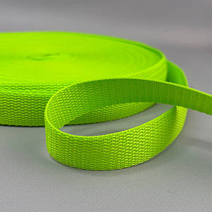 Стропа сумочна-ремінна, 2,5 см середня жорсткість - салатовий