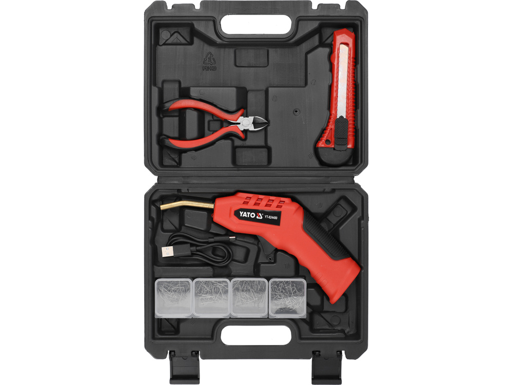 Бездротовий апарат для зварювання пластику 3.7 В (2Ah BMC) YATO YT-824480, фото 1