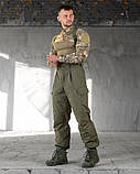 Зимовий водовідштовхувальний комбінезон TASLAN olive ТР6413, фото 2