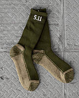Шкарпетки середньої щільності "5.11 Tactical Level I олива ВТ7638