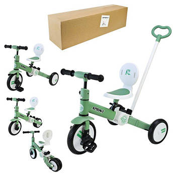 Дитячий велосипед триколісний Зелений PB113Зелений G-Rich