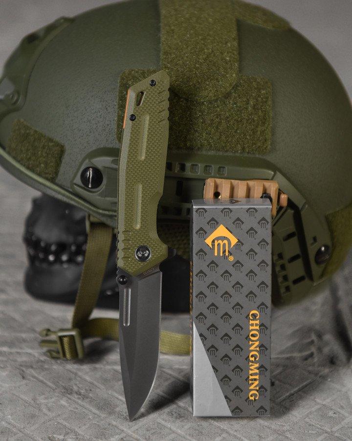 Ніж викидний grey/oliva ВТ4773, фото 1