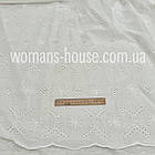 Тканина Батист вишивка прошва Молочний, фото 2