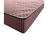 Чохол захисний бавовняний на матрац Point Art коричневий на блискавці 90х200 см, фото 2