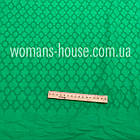 Тканина Батист вишивка коло порожнє Зелений, фото 2