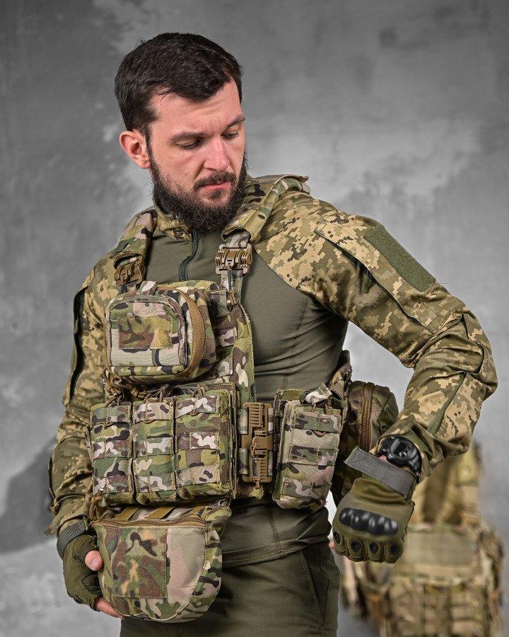 Плитоноска Artex з напашником системою швидкого скидання та 7 підсумками НП4876, фото 1