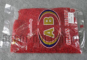 Бисер 5 красный прозр.блест. 400 г