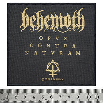 Нашивка ткана BEHEMOTH - OPVS CONTRA NATVRAM (ofp-240)