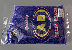 Бисер 8 непр.матов. 400 г темно-синій