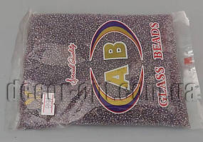 Бісер 166 відтінок бузкового райдужного 12/400 гр