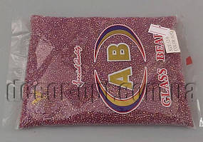 Бісер 165D відтінок малинового райдужного 12/400 гр