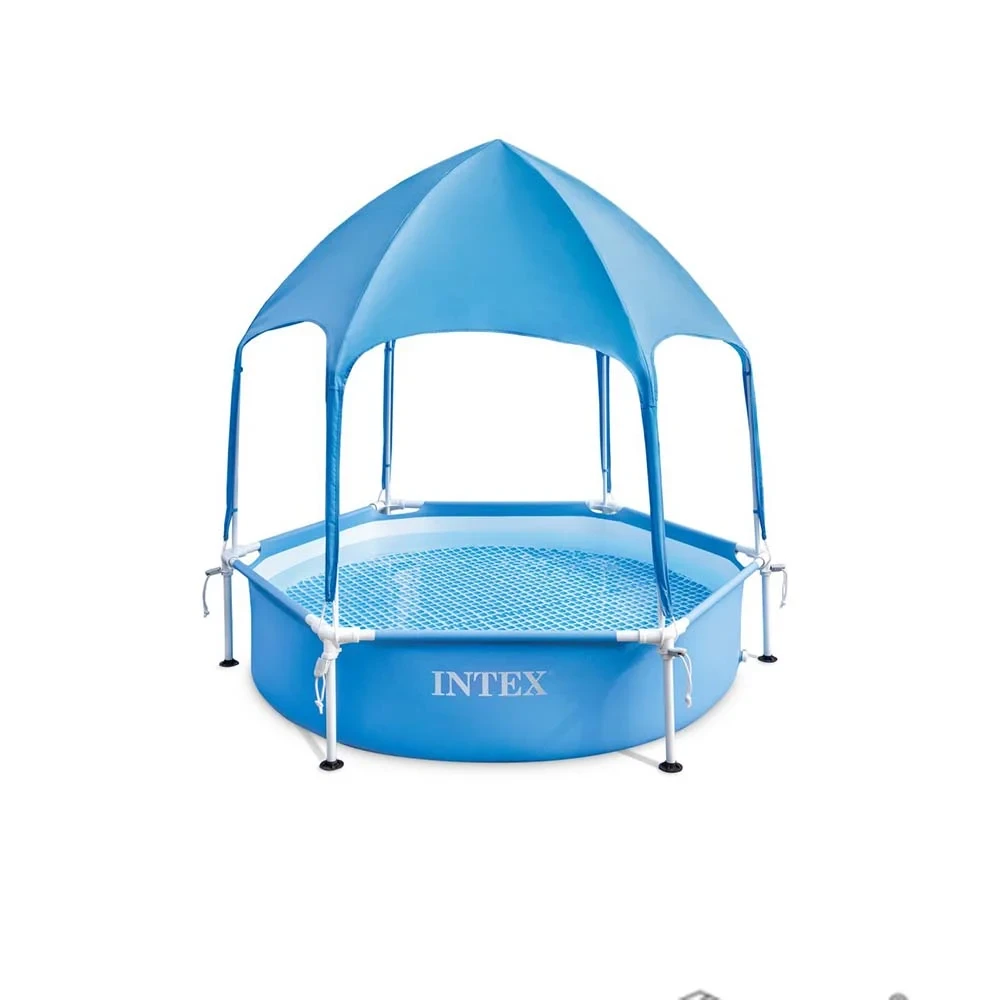 Каркасний басейн Intex 28209, 183 x 38 см (навіс, душ)