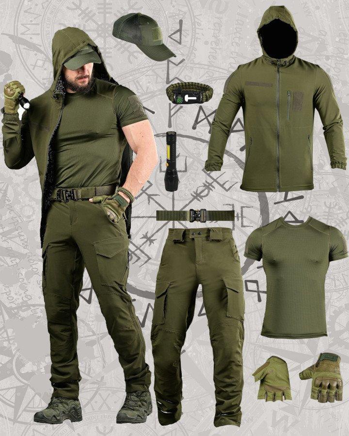 Літній тактичний костюм 8в1 TIRAN олива ДЛ6515, фото 1