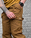 Літні тактичні штани джогери карго койот ДЛ7167, фото 4