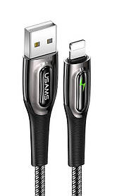 Кабель Usams US-SJ469 USB - Lightning (M/M), 1.2 м, Black (SJ469USB01)