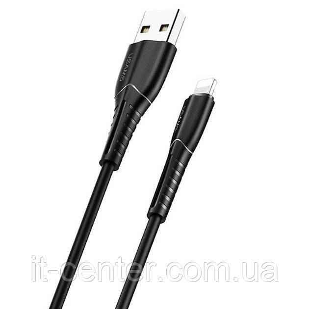 Кабель Usams US-SJ364 USB - Lightning (M/M), 1 м, Black (SJ364USB01)