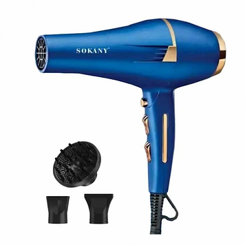 Професійний фен для волосся з насадками концентратор і дифузор 2400 Вт Sokany SK-14001