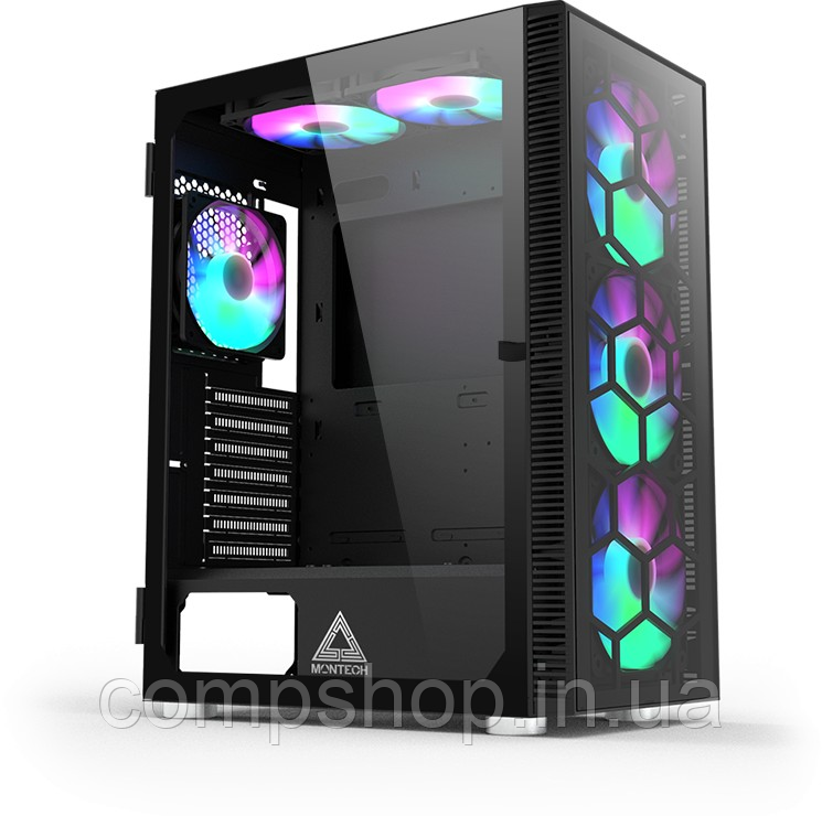 Корпус Midi-Tower без БЖ  Montech X3 Glass  Black (код 143766), фото 1