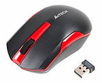 Миша бездротова A4Tech G3-200N Black/Red USB V-Track, фото 2