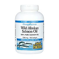 Wild Alaskan Salmon Oil 1000mg - 180 softgels