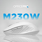 Миша бездротова OfficePro M230W White, фото 4