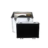 Алюмінієвий кейс для зберігання вінілових платівок розміром 12 дюймів Goka GK-R53 Silver, фото 3