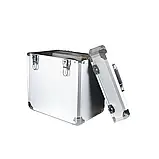 Алюмінієвий кейс для зберігання вінілових платівок розміром 12 дюймів Goka GK-R53 Silver, фото 4